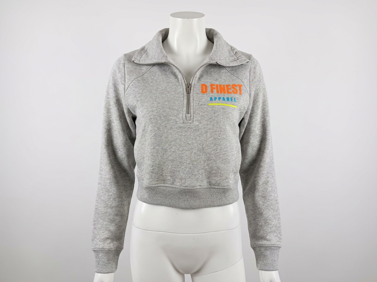 Quarter Zip Cropped Fleece